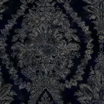 York Designer Series Charleston Damask Navy Wallpaper - SKU KT2215