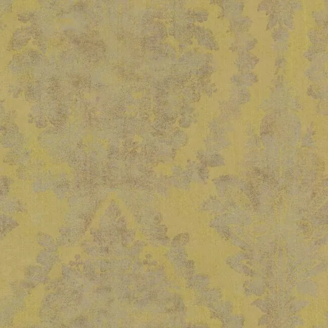 York Designer Series Charleston Damask Yellow Wallpaper - SKU HS7956