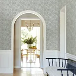 York Designer Series Chatsworth Garden Sky Blue Floral Trail Wallpaper - SKU VP1361