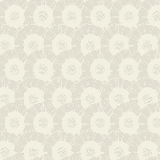 CA1556 | Coco Bloom White Wallpaper