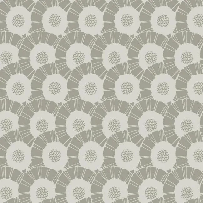 York Designer Series Coco Bloom White Wallpaper - SKU CA1557
