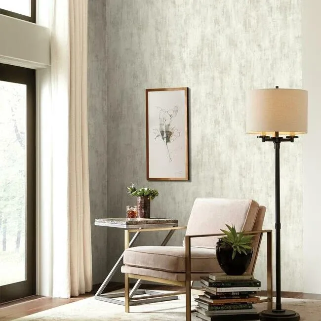 York Designer Series Concrete Patina White & Neutral Wallpaper - SKU OG0576