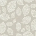 York Designer Series Contoured Leaves Taupe Wallpaper - SKU EV3922