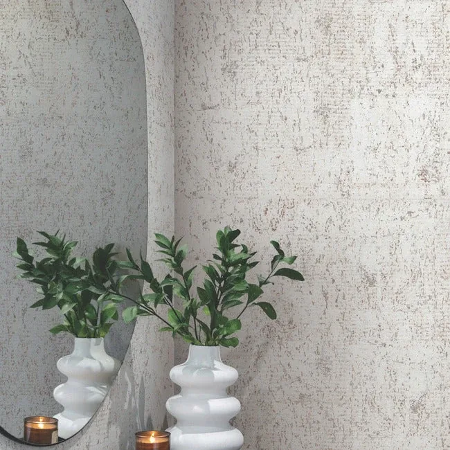 York Designer Series Cork White & Black Wallpaper - SKU CX1200