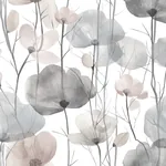 York Designer Series Cotswolds Poppies Grey Floral Wallpaper - SKU VR1534