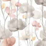 York Designer Series Cotswolds Poppies Pastel Floral Wallpaper - SKU VR1538