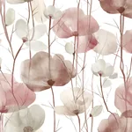 York Designer Series Cotswolds Poppies Red Floral Wallpaper - SKU VR1536