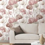 York Designer Series Cotswolds Poppies Red Floral Wallpaper - SKU VR1536