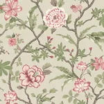 York Designer Series Courtyard Botanical Pink Wallpaper - SKU MX9653