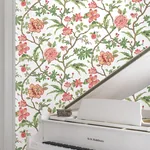 York Designer Series Courtyard Botanical Rose Wallpaper - SKU MX9651