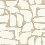 York Designer Series Craftsman Geometric White & Gold Wallpaper - SKU DF3351