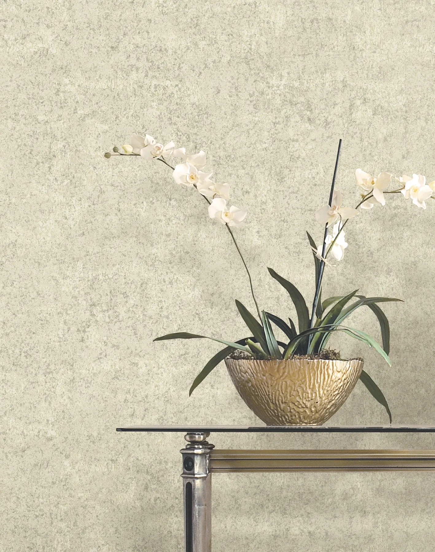 York Designer Series Crystal Cloud Beige Beaded Wallpaper - SKU VR1540