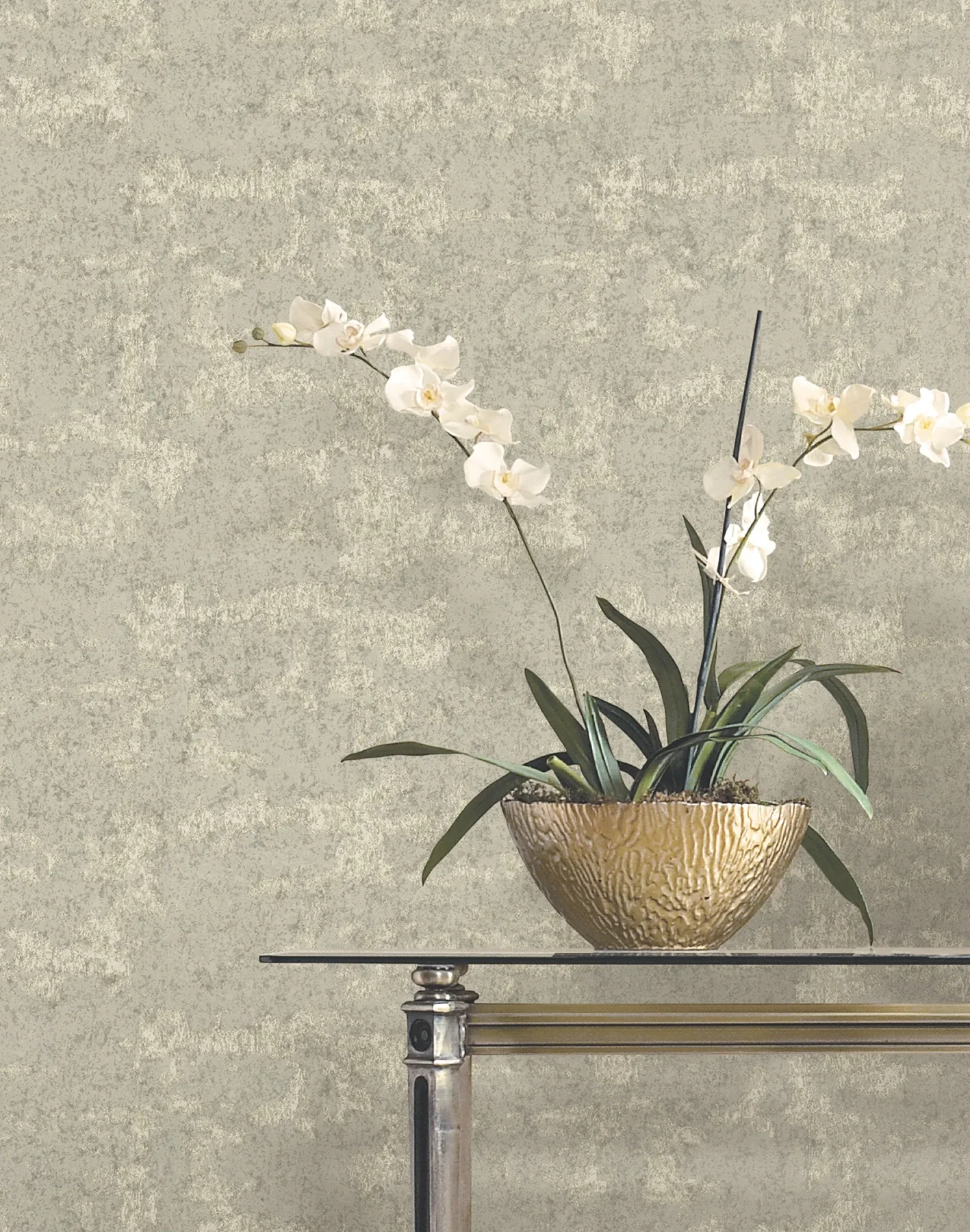 York Designer Series Crystal Cloud Taupe Beaded Wallpaper - SKU VR1542