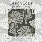 York Designer Series Dancing Leaves Black Wallpaper - SKU DT5134