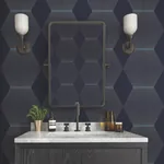 York Designer Series Diamond Legacy Navy Wallpaper - SKU MX9635