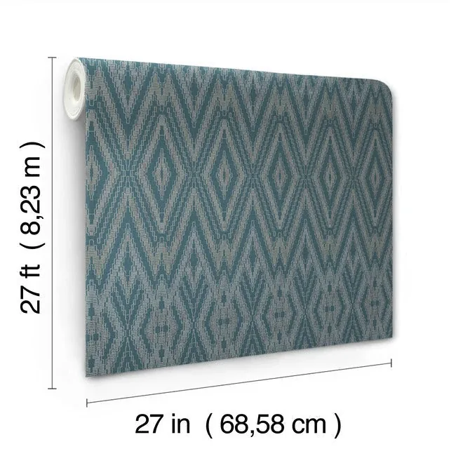 York Designer Series Diamond Marquise Tropicana Wallpaper - SKU EV3915