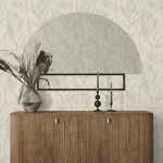 York Designer Series Dicot Beige Leaf Wallpaper - SKU NT6144