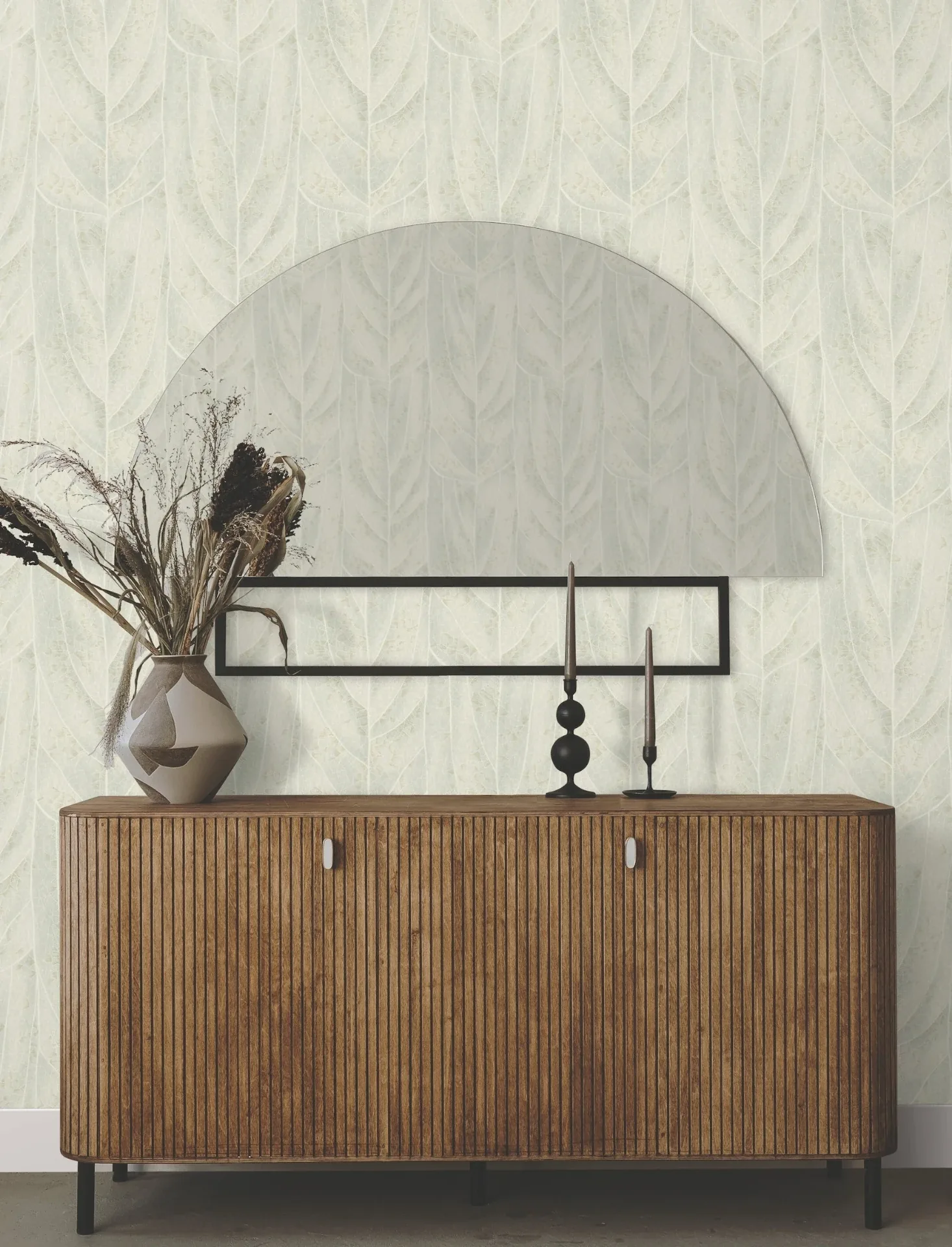 York Designer Series Dicot Light Green Leaf Wallpaper - SKU NT6142