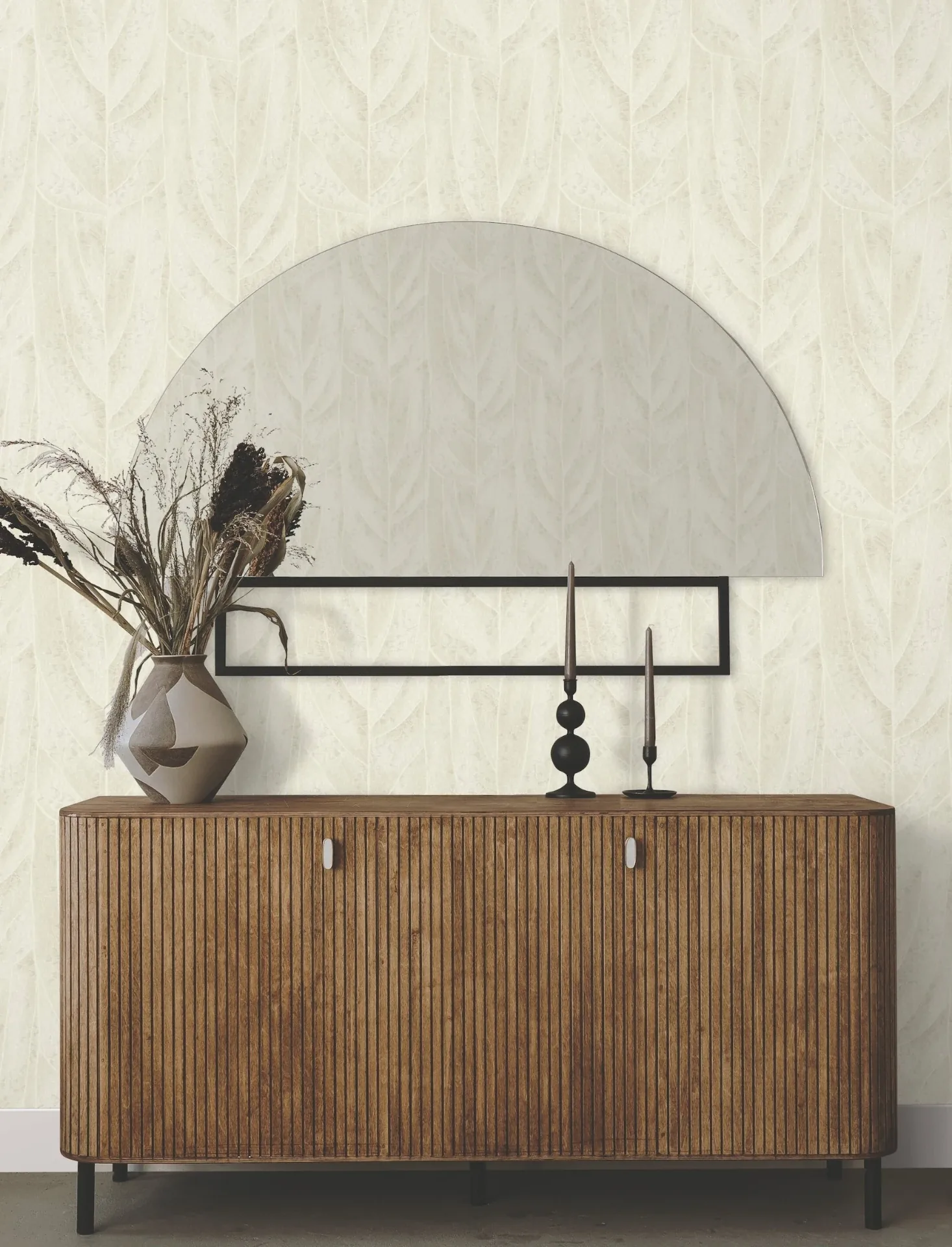 York Designer Series Dicot Neutral Leaf Wallpaper - SKU NT6143