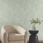 York Designer Series Dicot Spa Leaf Wallpaper - SKU NT6141