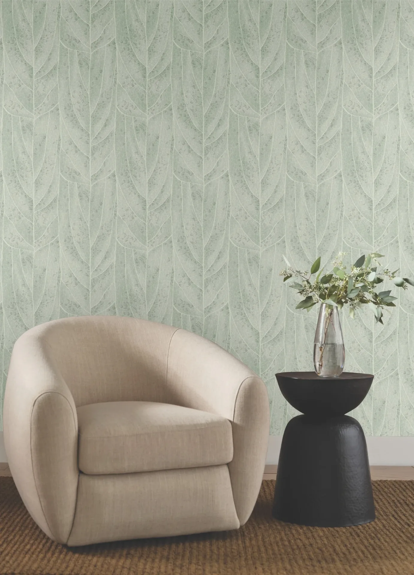 York Designer Series Dicot Spa Leaf Wallpaper - SKU NT6141