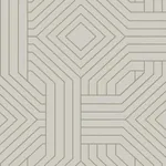 York Designer Series Diverging Diamonds Taupe Wallpaper - SKU CI2377