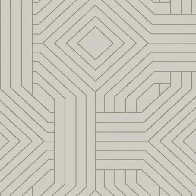 CI2377 | Diverging Diamonds Taupe Wallpaper