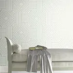York Designer Series Diverging Diamonds White Wallpaper - SKU CI2374