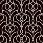 York Designer Series Divine Trellis Black Wallpaper - SKU EV3945
