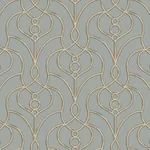 York Designer Series Divine Trellis Dusty Blue Wallpaper - SKU EV3948
