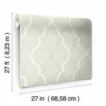 York Designer Series Double Damask Beige Wallpaper - SKU CI2396