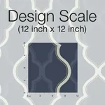 York Designer Series Double Damask Dark Blue Wallpaper - SKU CI2393
