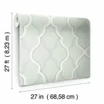 York Designer Series Double Damask Silver Wallpaper - SKU CI2397