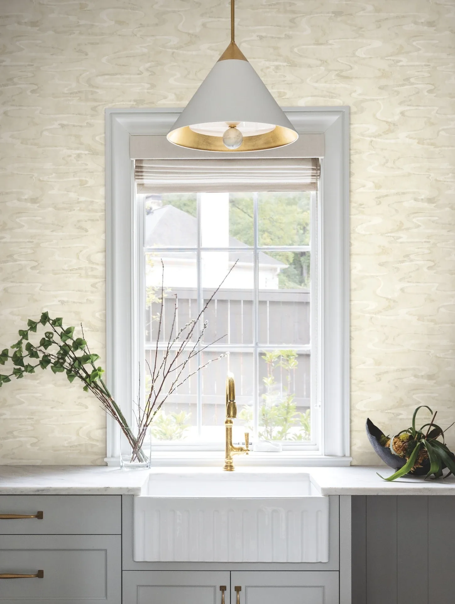 York Designer Series Dreamland Oyster Wallpaper - SKU NT6172