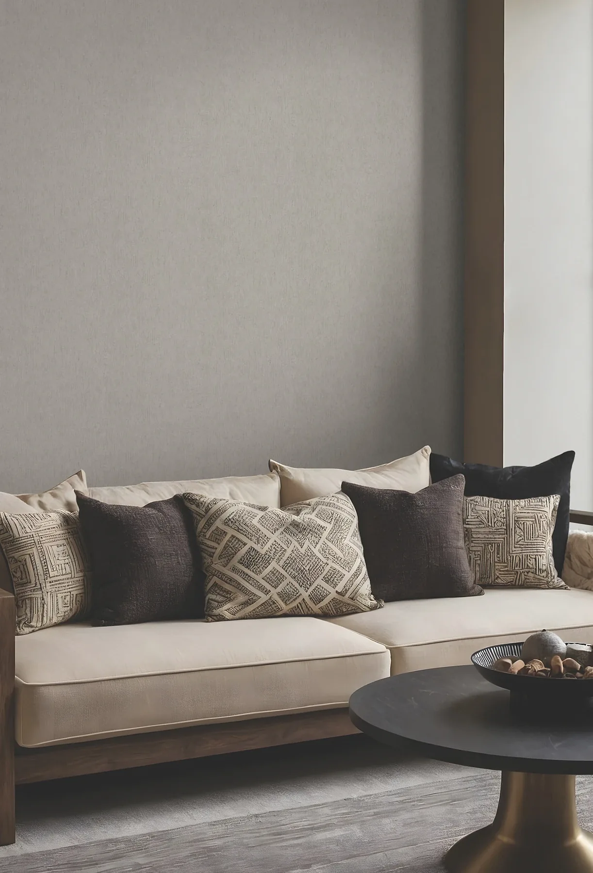 York Designer Series Dustan Taupe Distressed Wallpaper - SKU MA35525