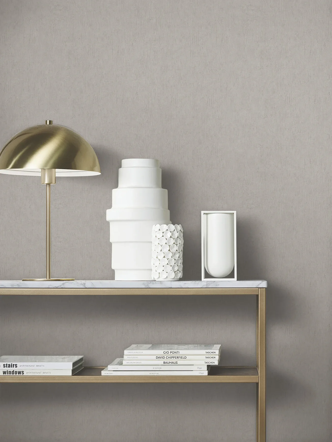 York Designer Series Dustan Taupe Distressed Wallpaper - SKU MA35525