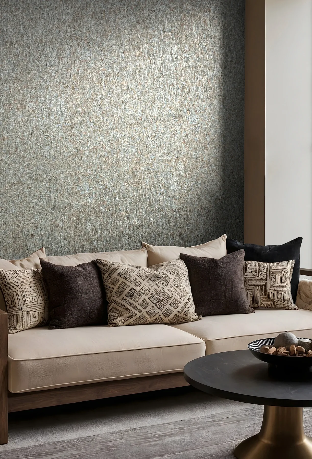 York Designer Series Dustan Teal Distressed Wallpaper - SKU MA35526