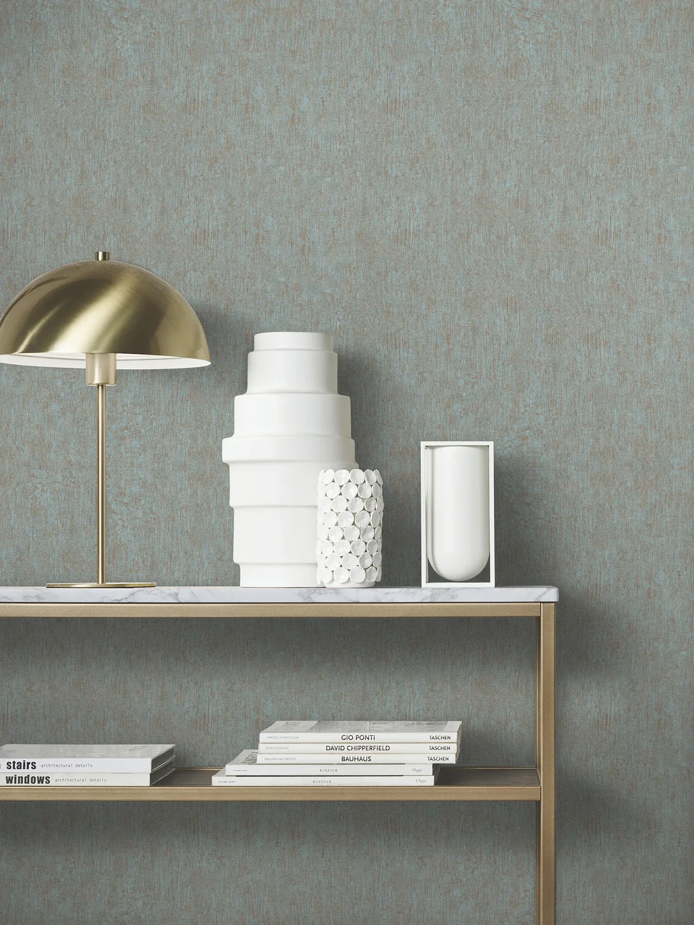 York Designer Series Dustan Teal Distressed Wallpaper - SKU MA35526