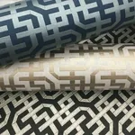 York Designer Series Dynastic Lattice Black Wallpaper - SKU 5801