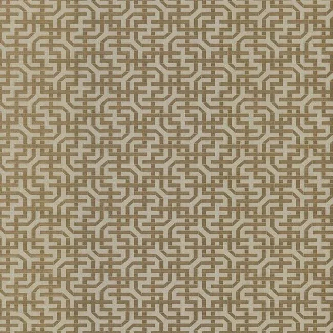 5804 | Dynastic Lattice Gold Wallpaper