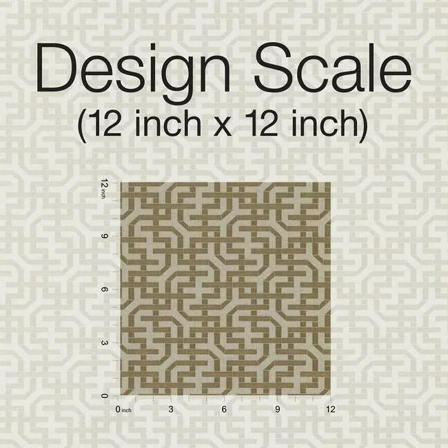 York Designer Series Dynastic Lattice Gold Wallpaper - SKU 5804