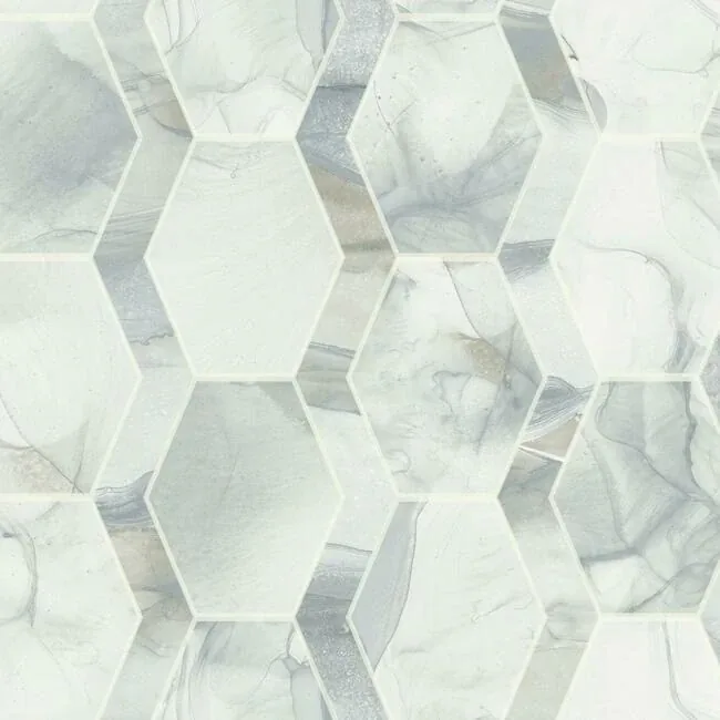 OS4281 | Earthbound Blue & Grey Wallpaper