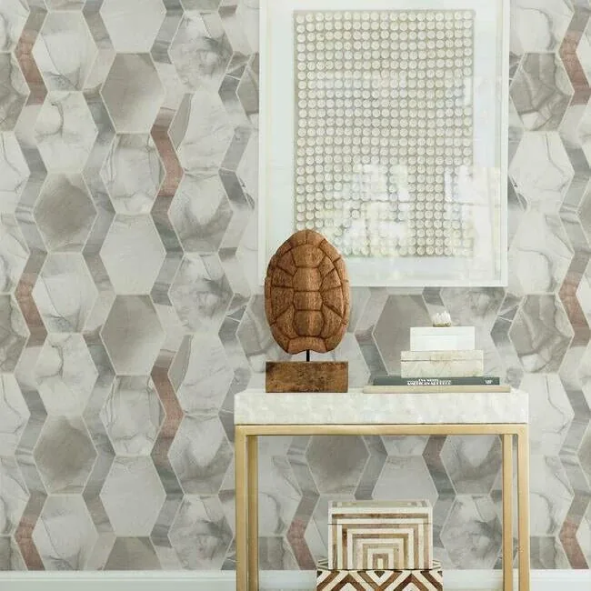 York Designer Series Earthbound Taupe Wallpaper - SKU OS4283