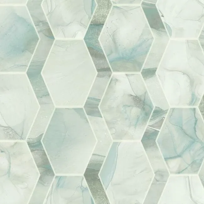 York Designer Series Earthbound Turquoise Wallpaper - SKU OS4282