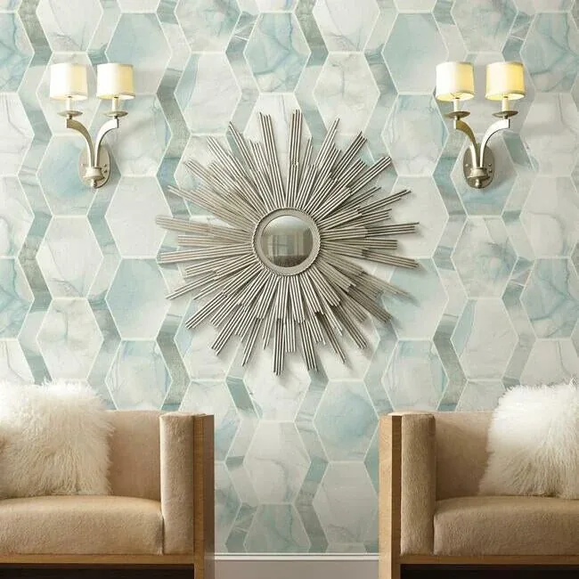 York Designer Series Earthbound Turquoise Wallpaper - SKU OS4282