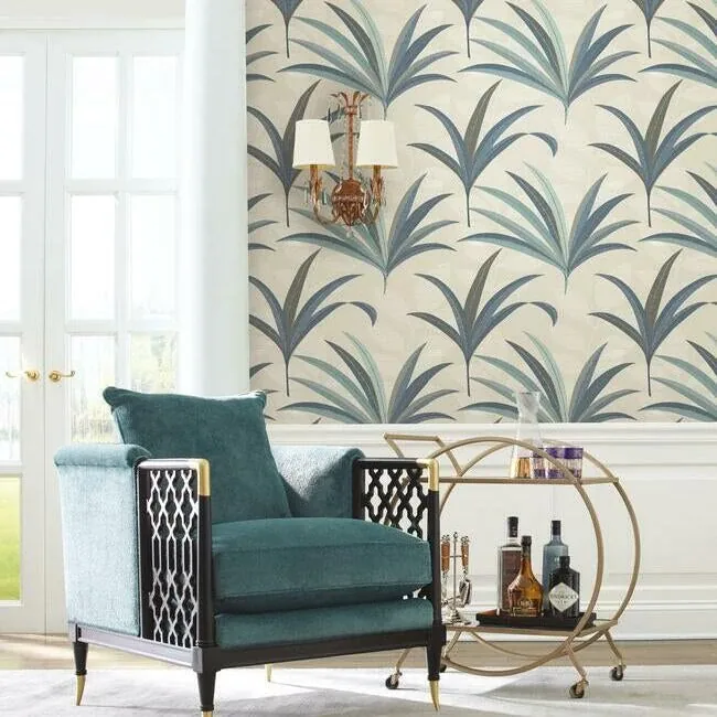 York Designer Series El Morocco Palm Beige Wallpaper - SKU CA1552