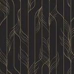 York Designer Series Elemental Thread Black & Gold Wallpaper - SKU DF3305
