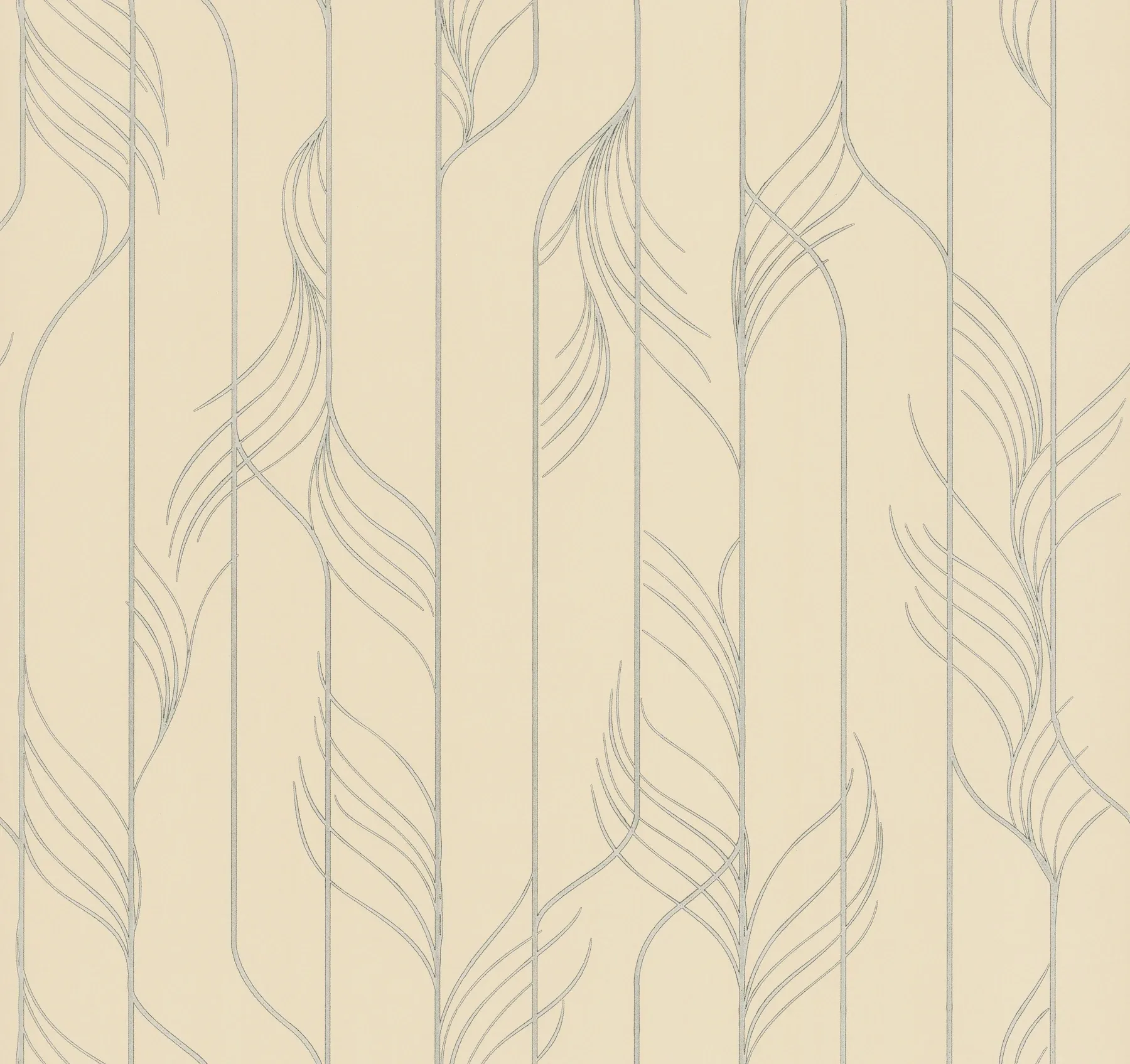 DF3303 | Elemental Thread Neutral Pearl & Silver Wallpaper