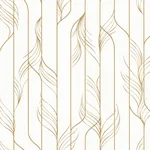 York Designer Series Elemental Thread White & Gold Wallpaper - SKU DF3301