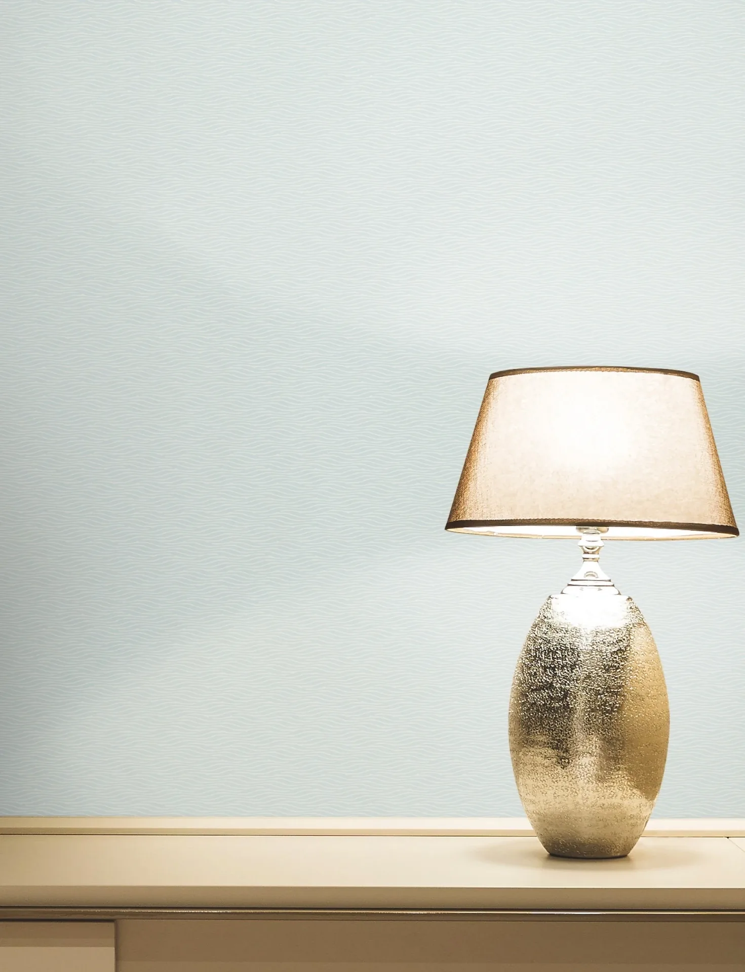 York Designer Series Elevated Blue Waves Wallpaper - SKU NT6155